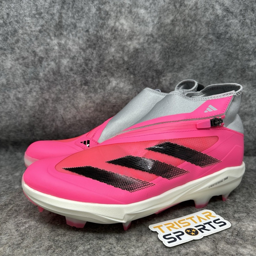 Adidas Adizero Impact+ TPU Baseball Cleats Mens Size 11 Pink Gray Molded IF3353